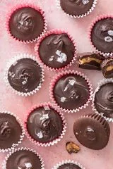 Chocolate Peanut Butter Cups with Sea Salt