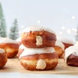 Eggnog Custard Donuts