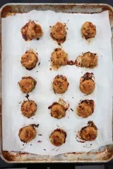 Spaghetti and Chicken Parmesan Meatballs