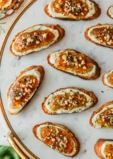 Figgy Goat Cheese Crostini with Honey