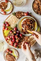 Honey Baked Camembert with Pecans