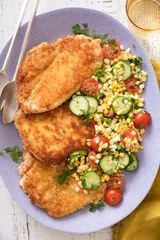 Chicken Paillard with Summer Salad