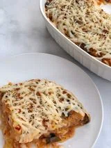 Vegan Spaghetti Squash Pizza Casserole