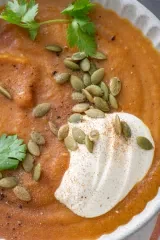 Spiced Carrot Cauliflower Soup