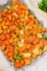 Roasted Sweet Potatoes and Carrots