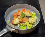 Salmon Veggie Rice Bowl