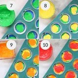 Rainbow Colorful Cupcakes