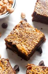 Peanut Butter Swirl Brownies