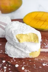 Mango Coconut Vegan Ice Cream Bars