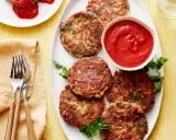 Spinach & Roasted Red Pepper Tofu Croquettes