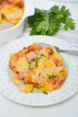 Cheesy Ham and Potato Casserole