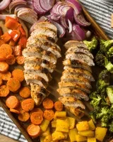 Balsamic Chicken and Vegetable Sheet Pan
