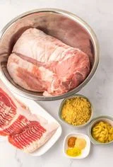 Slow Cooker Bacon Wrapped Pork Loin