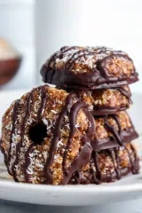 Healthy No-Bake Samoa Cookies