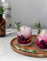 Blueberry Lemon Vodka Spritz