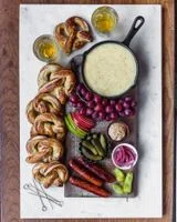 Beer Cheese Fondue + Game Day Snacks!