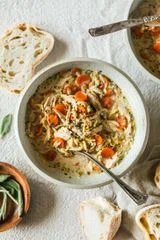 Creamy Orzo Turkey Soup