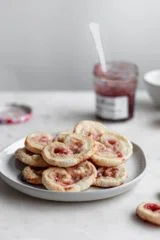 Strawberry Palmiers With Cream Cheese