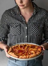 Nectarine Galette With Mascarpone Filling
