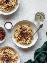 Cacio E Pepe With Fried Shallots