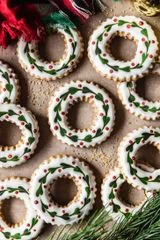 Pecan Sugar Cookies With Maple Icing
