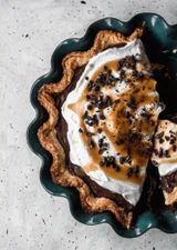 Chocolate Cream Pie + Bourbon Butterscotch