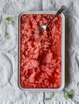 Strawberry Aperol Spritz Granita