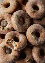 Baked Apple Cider Donuts With Cardamom Sugar