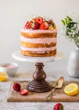 Ricotta Strawberry Lemon Cake
