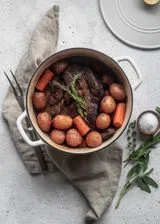 Pot Roast With Red Wine & Shallots (One-Pot)