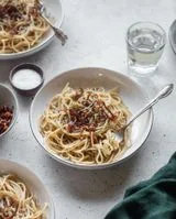 Cacio E Pepe With Fried Shallots
