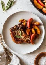 Apple Pork Chops With Bourbon & Sage