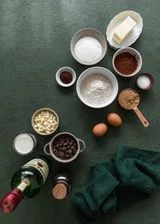 Fudgy Irish Coffee Brownies With Whiskey Ganache