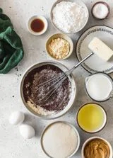 Malted Chocolate Cake With Peanut Butter Frosting