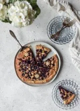 Blueberry Galette With Hazelnut Frangipane