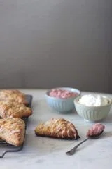 Vanilla + Cardamom Scones With Strawberry Curd
