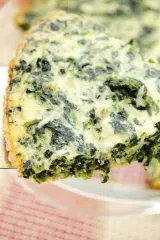 Crustless Spinach Bacon Quiche