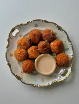 Cheese Stuffed Crispy Buffalo Potato Balls