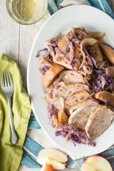 Slow Cooker Pork Roast with Apples and Onions