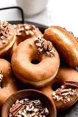 Maple Glazed Brioche Donuts