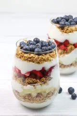 Greek Yogurt Parfait with Fruit and Granola