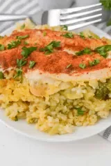 Cheesy Chicken Broccoli and Rice Casserole