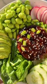 Vegan Teriyaki Burger Bowl