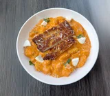Gnocchi with Pink Sauce and Chicken Cutlet