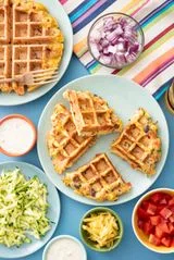 Rainbow Waffles
