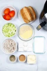 Air Fryer Shrimp Po Boy Sandwich