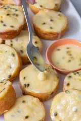 Passionfruit Pound Cake Muffins
