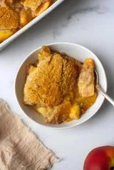 Paleo Vegan Peach Cobbler