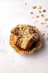 Pistachio Muffins with Oat Streusel
