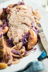 Slow Cooker Pork Roast with Apples and Onions